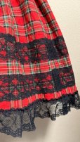 画像4: 1デイリーシャーリングワンピース【赤チェック・88cm丈】