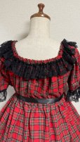 画像8: 1デイリーシャーリングワンピース【赤チェック・88cm丈】