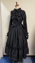 クリーミーロマンチカスタンドカラードレス【黒】