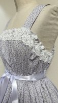 画像3: デイリーシャーリングジャンパースカート【小花柄・ラベンダー系・108c丈】