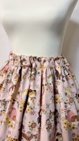 画像5: ハンドメイドギャザースカート【ネコ柄ピンク系・70cm丈】