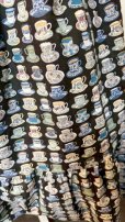 画像6: デイリーシャーリングワンピース【ティーカップ柄黒系・108cm丈】