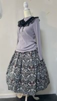 画像6: ハンドメイドギャザースカート【森柄・70cm丈】