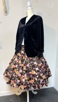 画像6: ハンドメイドギャザースカート【和柄黒系・70cm丈】