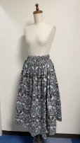 画像5: ハンドメイドギャザースカート【森柄・70cm丈】