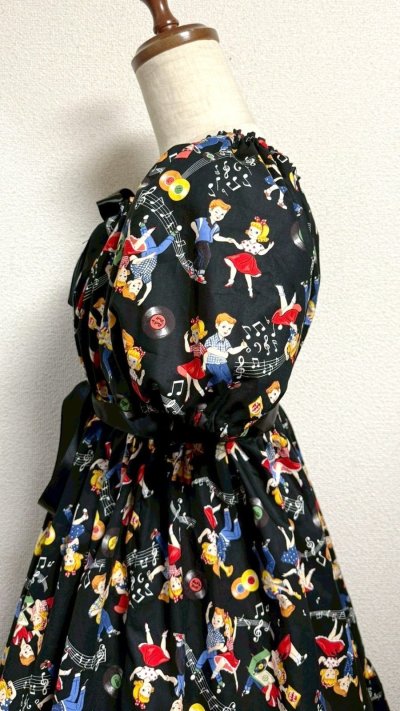 画像6: デイリーシャーリングワンピース【ロカビリー柄・レギュラーサイズ】