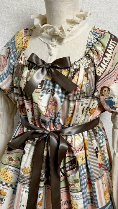 画像10: デイリーシャーリングワンピース【レトロ柄・レギュラーサイズ】