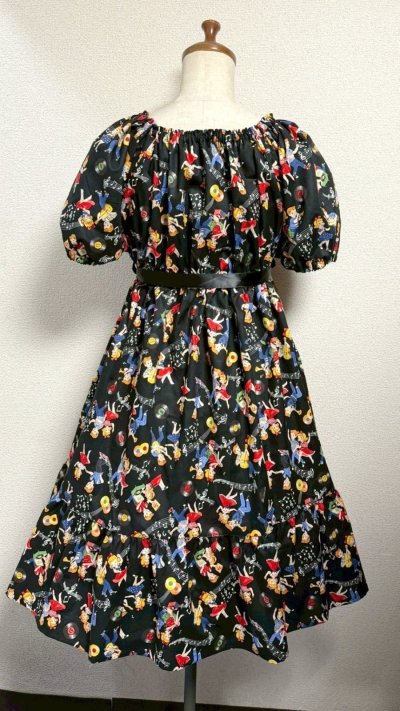 画像7: デイリーシャーリングワンピース【ロカビリー柄・レギュラーサイズ】