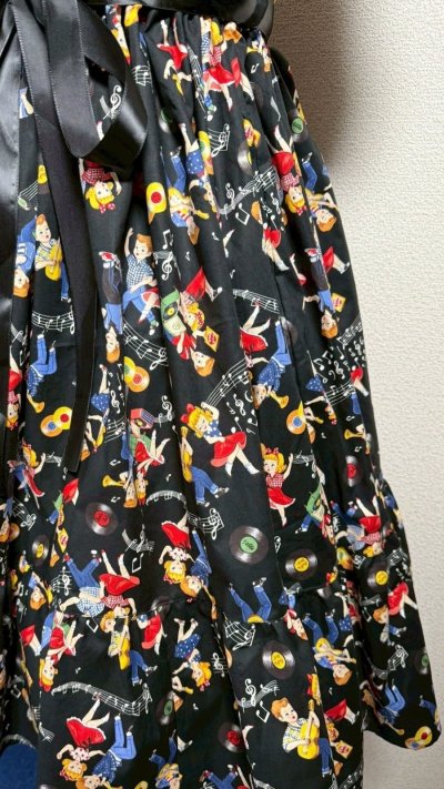 画像4: デイリーシャーリングワンピース【ロカビリー柄・レギュラーサイズ】