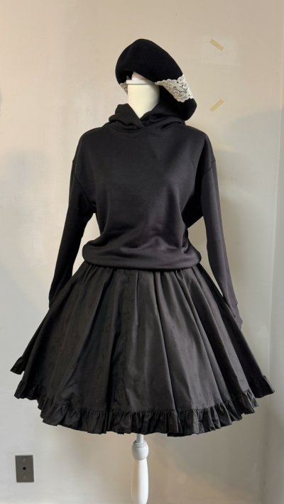 画像18: ハートエプロン＋スカートセット【黒】