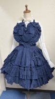 画像26: ハートエプロン＋スカートセット【紺】 (26)
