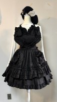 画像9: ハートエプロン＋スカートセット【黒】 (9)