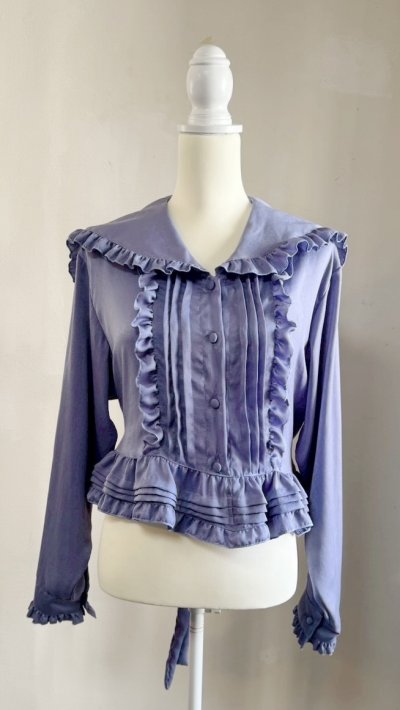 画像2: セーラーオーバーブラウス【ラベンダー】