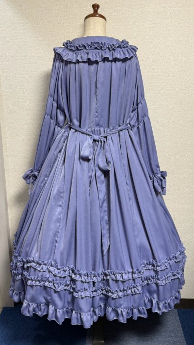 画像7: 大衿フリルワンピース【ラベンダー・ポリエステル生地】