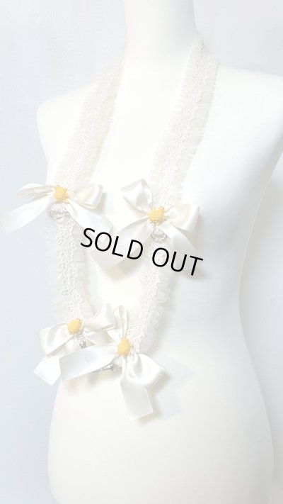 画像3: スマホネックストラップ　カメ×アイボリーリボン（108cm）