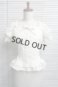【Sale商品】スクエア半袖ブラウス【生成り】