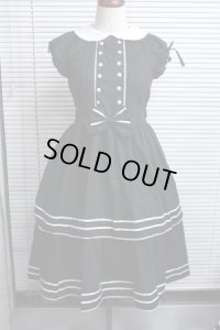 【Sale商品】２段フリルワンピース【黒系】