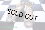 【Sale50％OFF】ダブルストラップリボンシューズ【シャンパン・Ｓ】