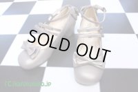 【Sale30％OFF】ダブルストラップリボンシューズ【シャンパン・Ｍ】