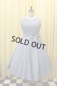 【Sale商品】プレーンサーキュラーワンピース・紺ギンガム【Ｌサイズ】