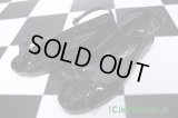 【Sale30％OFF】リボンコンビバレエシューズ【黒・LL】