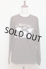画像: アイドルベア長袖Tシャツ袖口リブタイプ【チョコレート×ナチュラルピンク・Sサイズ】