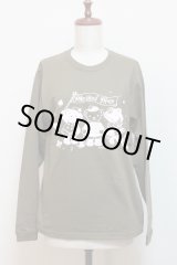 画像: アイドルベア長袖Tシャツ袖口リブタイプ【オリーブ×ナチュラルピンク・Sサイズ】
