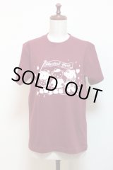 画像: 【Sサイズ】アイドルベアＴシャツ【バーガンディ×ナチュラルピンク】