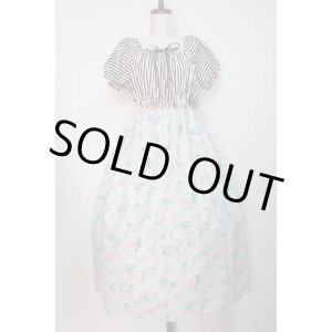 画像: 【SALE!50%OFF】デイリー半袖ロングワンピース【キッチン柄】