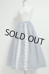 画像: ハンドメイドギャザースカート【前開きデニム・８０c丈】