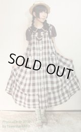 画像: ＡラインピンタックJSK【ギンガムチェック茶色】Aline　Pin tuck Dress【Gingham check Brown 】