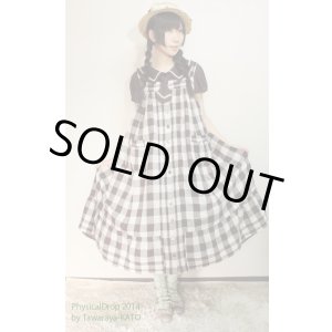 画像: ＡラインピンタックJSK【ギンガムチェック茶色】Aline　Pin tuck Dress【Gingham check Brown 】