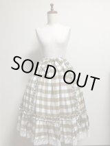 画像: 【Sale50%OFF】シフォンリボンスカート【キャラメルチェック】