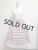 画像: 【Sale50％OFF】シフォンリボンスカート【ラズベリーチェック】