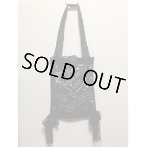 画像: TシャツリメイクトートBAG【黒×シルバープリント】