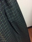 画像2: ハンドメイドロングギャザースカート【グリーンチェック・77c丈】