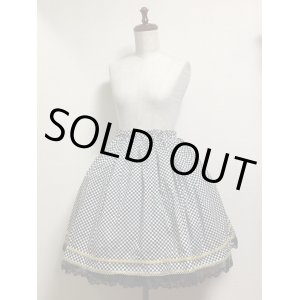 画像: ハンドメイドギャザースカート【市松模様柄・47ｃm丈】