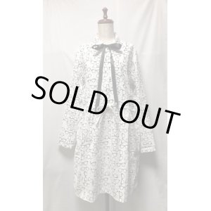 画像: 【セレクト商品】眼鏡柄ワンピース【白系・90c丈・送料込】