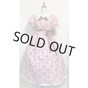 画像: デイリーシャーリングワンピース【花柄・ピンク系・115c丈】