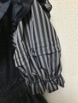 画像8: 小公女３段ティアードドレス【黒×グレーストライプ】