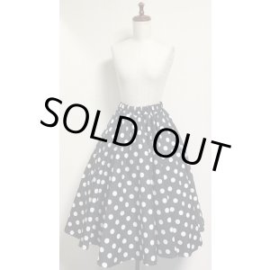 画像: 水玉サーキュラースカート【70cm丈】
