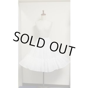画像: 【受注商品・KUROOBI】ボリューム遮熱パニエ【58cm丈・白】