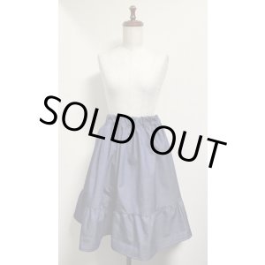 画像: デニム２段ティアードスカート【60ｃ丈】