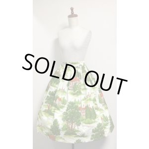 画像: ハンドメイドギャザースカート【お家柄・65丈】