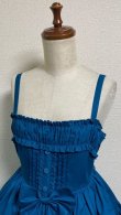 画像7: 胸ギャザージャンパースカート【ブルー】