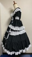 画像4: ノスタルジックプリンセスドレス【黒×白レース・レギュラーサイズ】