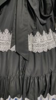 画像7: ノスタルジックプリンセスドレス【黒×白レース・プラスサイズ】