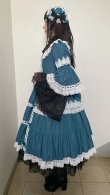 画像15: ノスタルジックプリンセスドレス【ブルーグリーン×白レース・レギュラーサイズ】