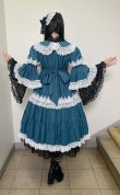 画像16: ノスタルジックプリンセスドレス【ブルーグリーン×白レース・レギュラーサイズ】