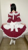 画像12: ノスタルジックプリンセスドレス【ボルドー×白レース・レギュラーサイズ】